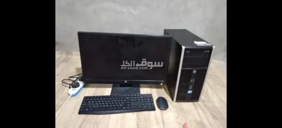 كمبيوتر مكتبي متكامل اتش بي مستخدم نظيف الجيل الثاني