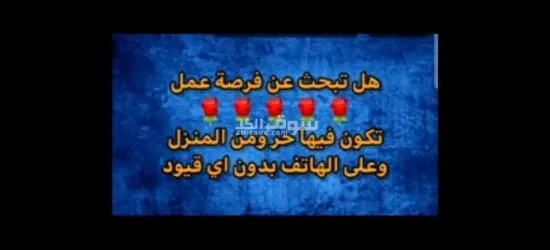 هل تبحث عن فرصة عمل حر من المنزل بدون رأس مال او خبرات سابقة؟؟